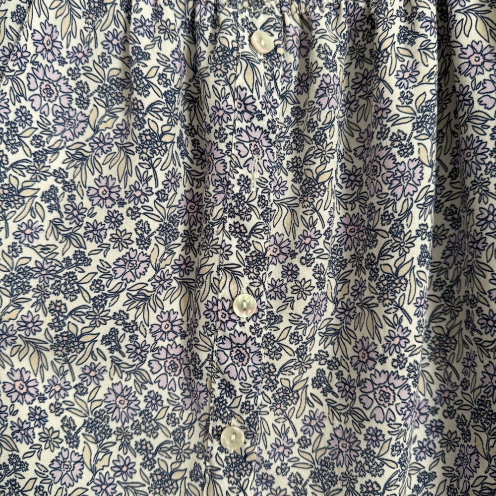 American Eagle Outfitters Lavender/Blue Floral Blouse‎ - Picture 4 of 5